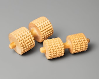 Spiky Back Roller For Timbergood Massager, Wooden Neck & Body Massage Roller, Body Massager, Eco Massage Roller, Sports Accessories
