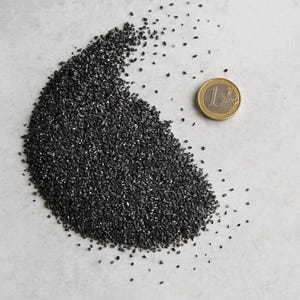 Elite Shungite Fraction 1–2 mm, 100g – 95% Carbon Content, Water Purification & EMF Shielding, Authentic Shungite, Healing Stone Granules