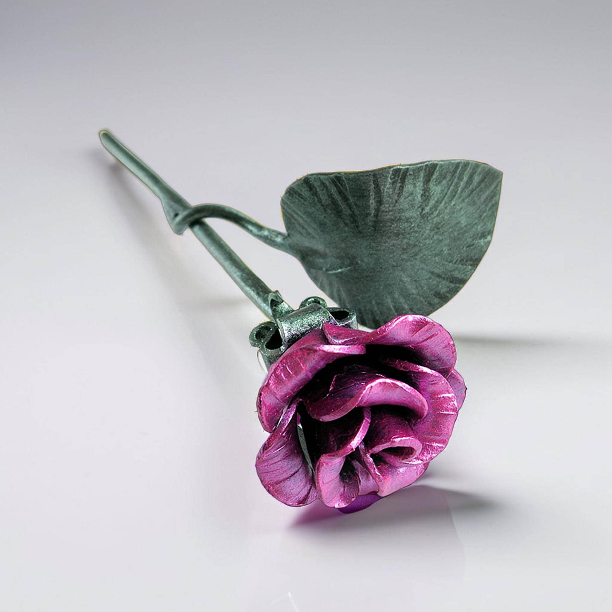Metal Rose Large Pink Flower Garden Ornament | Burgess Home & Garden ...