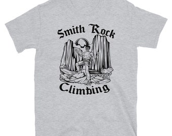 Smith Rock Climbing T-shirt Grey