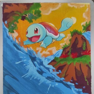 Carte Pokémon peinte à la main