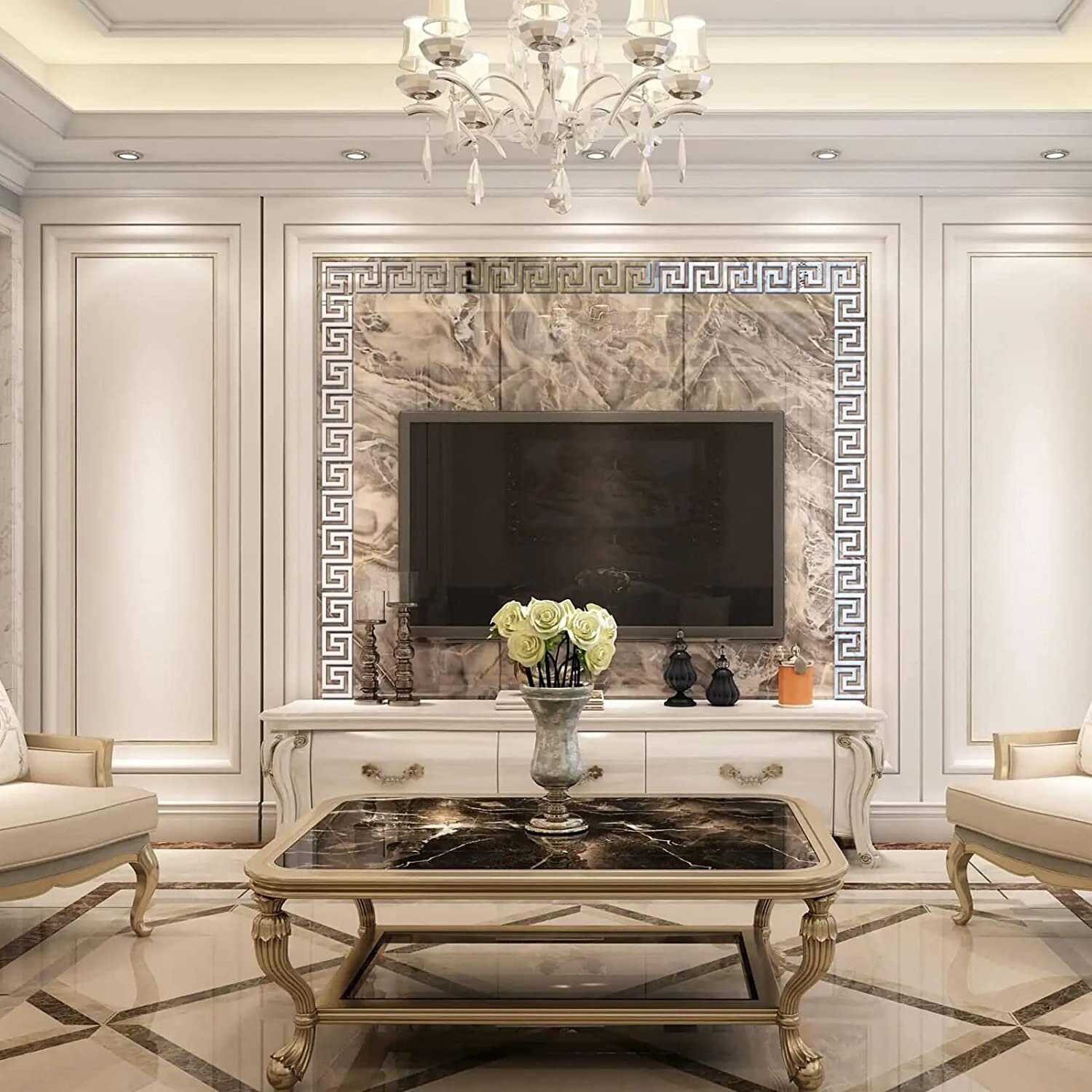 27pcs Mirror Border Stickers Wall Decor Stickers Removable Etsy