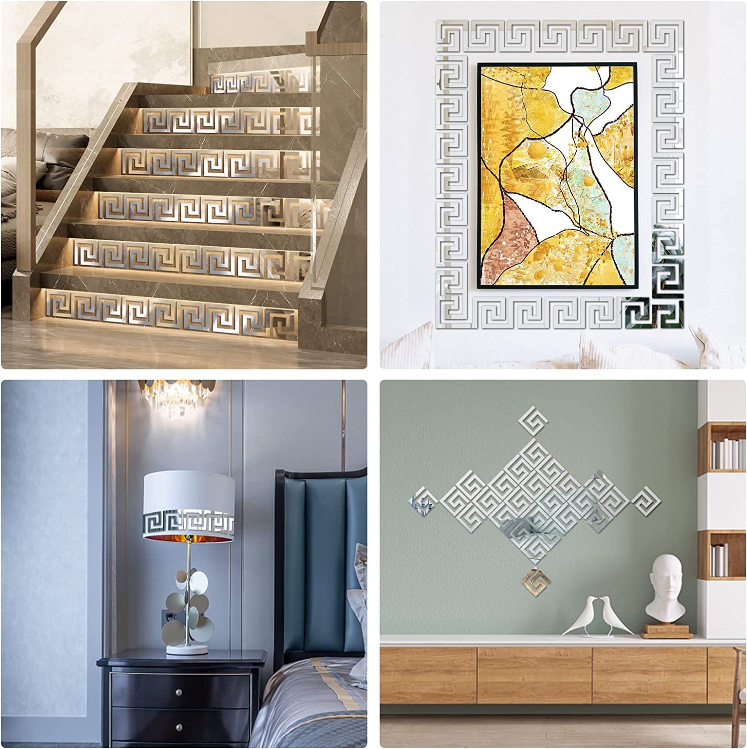 27pcs Mirror Border Stickers Wall Decor Stickers Removable Etsy