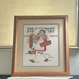 Norman Rockwell Dimension Cross Stitch The Saturday Evening Post &quot;No Peeking&quot;