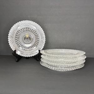 Set of 5 Avon Stratton by Fostoria Luncheon Plates