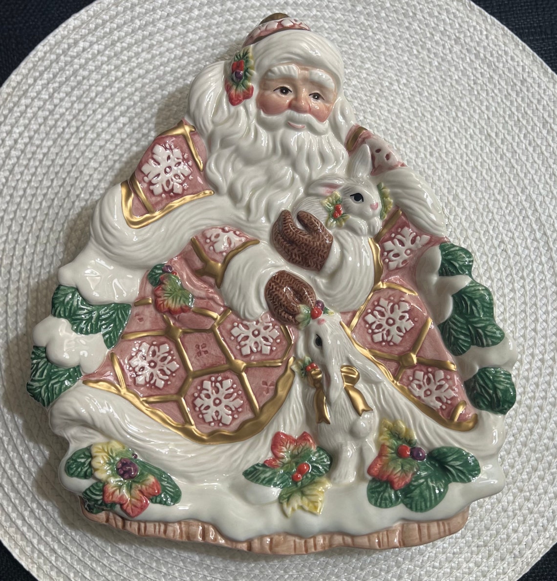 Fitz And Floyd Santa Plate