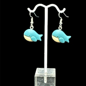 Blue Whale Earrings: Whimsical Sea Creature Jewelry