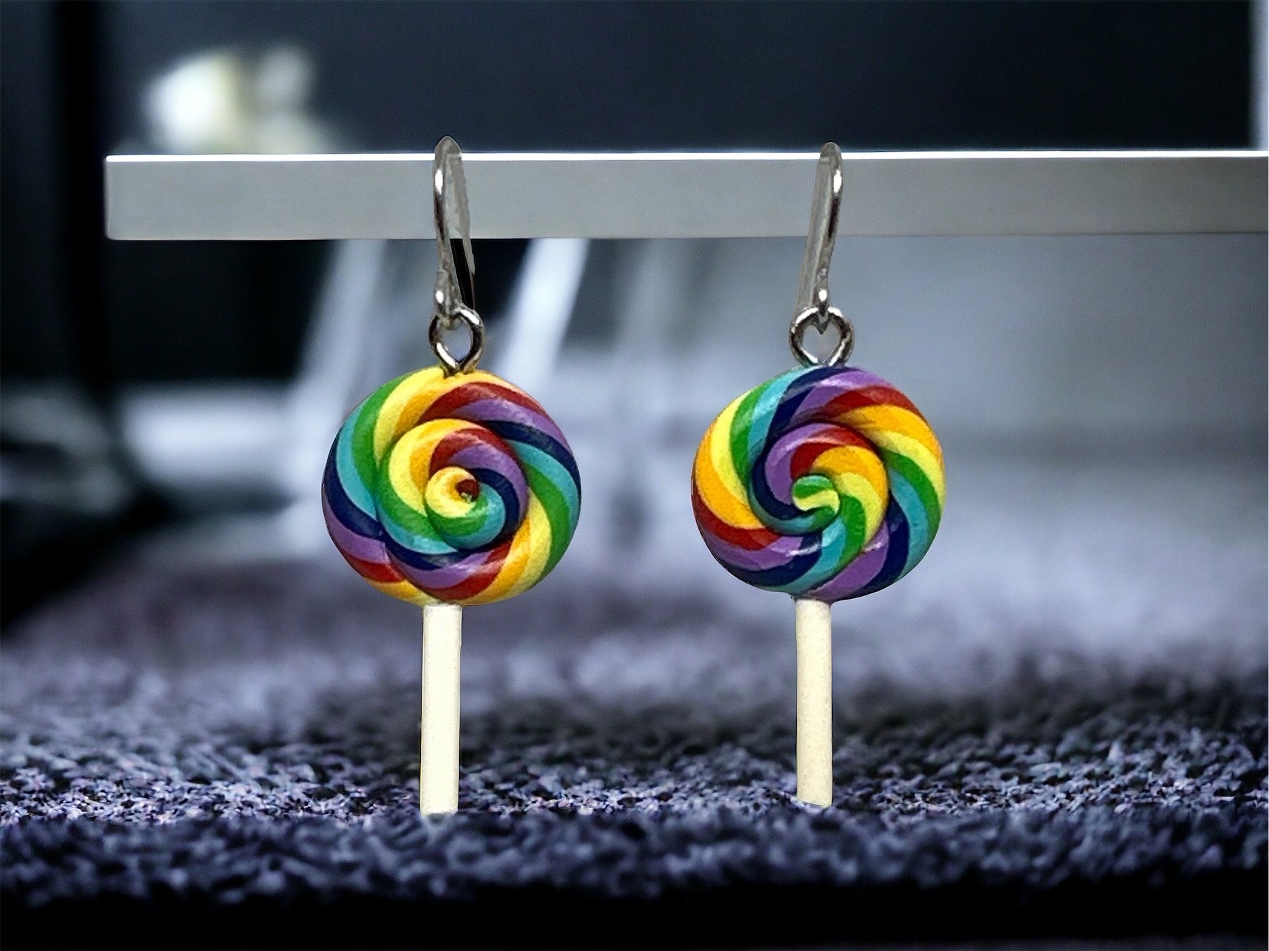 Mini Lollipop Earrings - Etsy