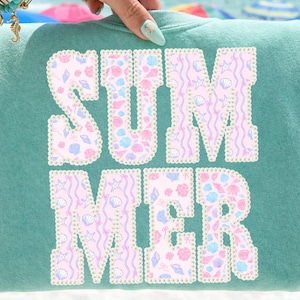 Preppy Summer Faux Pearl PNG, Coquette Beach Summer Shirt Design