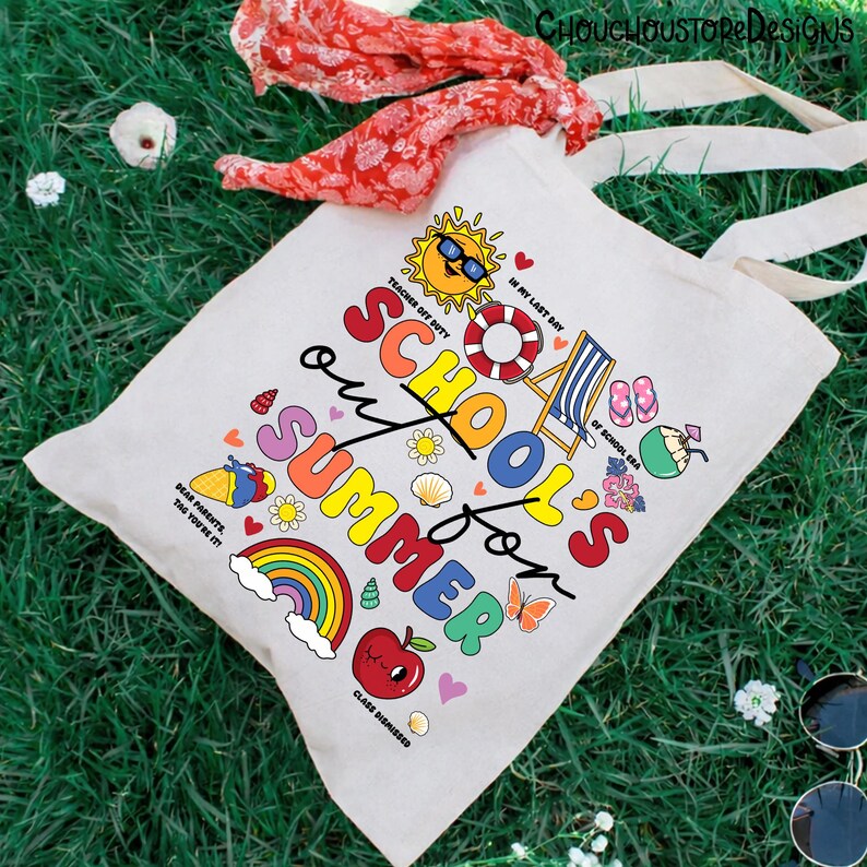 Teacher Summer png, School’s Out For Summer Quote Design, Last Day Of School Beach Fun Art, Teacher Off Duty PNG image 2