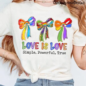 Kokette Liebe ist Liebe Regenbogen Bogen PNG, LGBT Pride Zitat Design, bunte Band Clipart, inklusive Pride Shirt Sublimation Bild 5