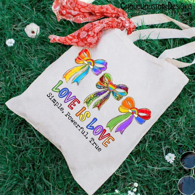 Kokette Liebe ist Liebe Regenbogen Bogen PNG, LGBT Pride Zitat Design, bunte Band Clipart, inklusive Pride Shirt Sublimation Bild 2