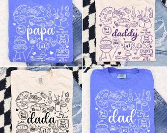 Daddy PNG Design – Funny Dad Life Doodle Graphic, Best Dad Ever Clipart, Father’s Day Sublimation File