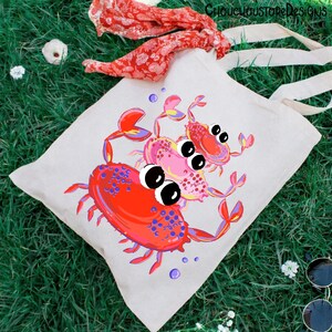 Brushstroke Stacked Crab png, Kawaii Ocean Animal Doodle Design, Colorful Beach Sea Life Art, Hand Drawn Summer Clipart PNG image 3