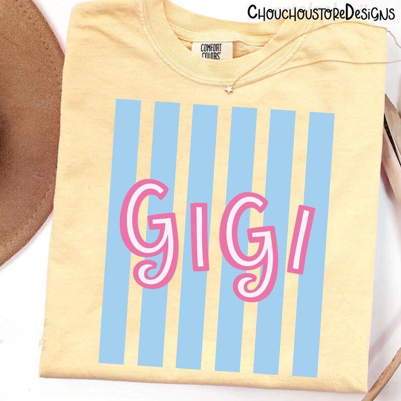 Paquete PNG de Mamá Preppy, Conjunto PNG de Mamá Nana Mimi Gigi, Diseños de Mamá Coqueta a Rayas, Paquete de Sublimación de Maternidad Femenina y Linda imagen 3