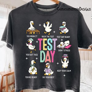 Test Day Goose png, Testing Day PNG, Funny Goose School PNG, You Got This Exam Motivational PNG, Teacher Student Sublimation Design image 1