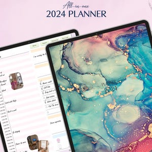 2024 Digital Planner | Yearly Planner 2024 | iPad Planner | Monthly Planner | Daily Planner | Weekly Planner | GoodNotes | Goal Planner