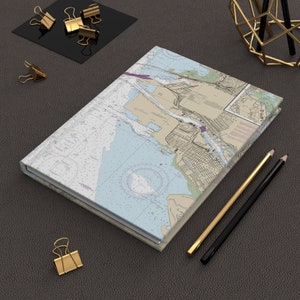 San Francisco Bay Candlestick Point to Angel Island Hardcover Journal Matte