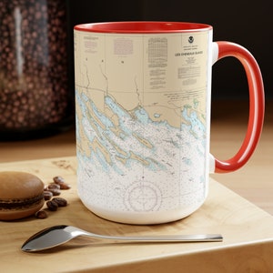 Les Cheneaux Islands Two-Tone Coffee Mug, 15oz