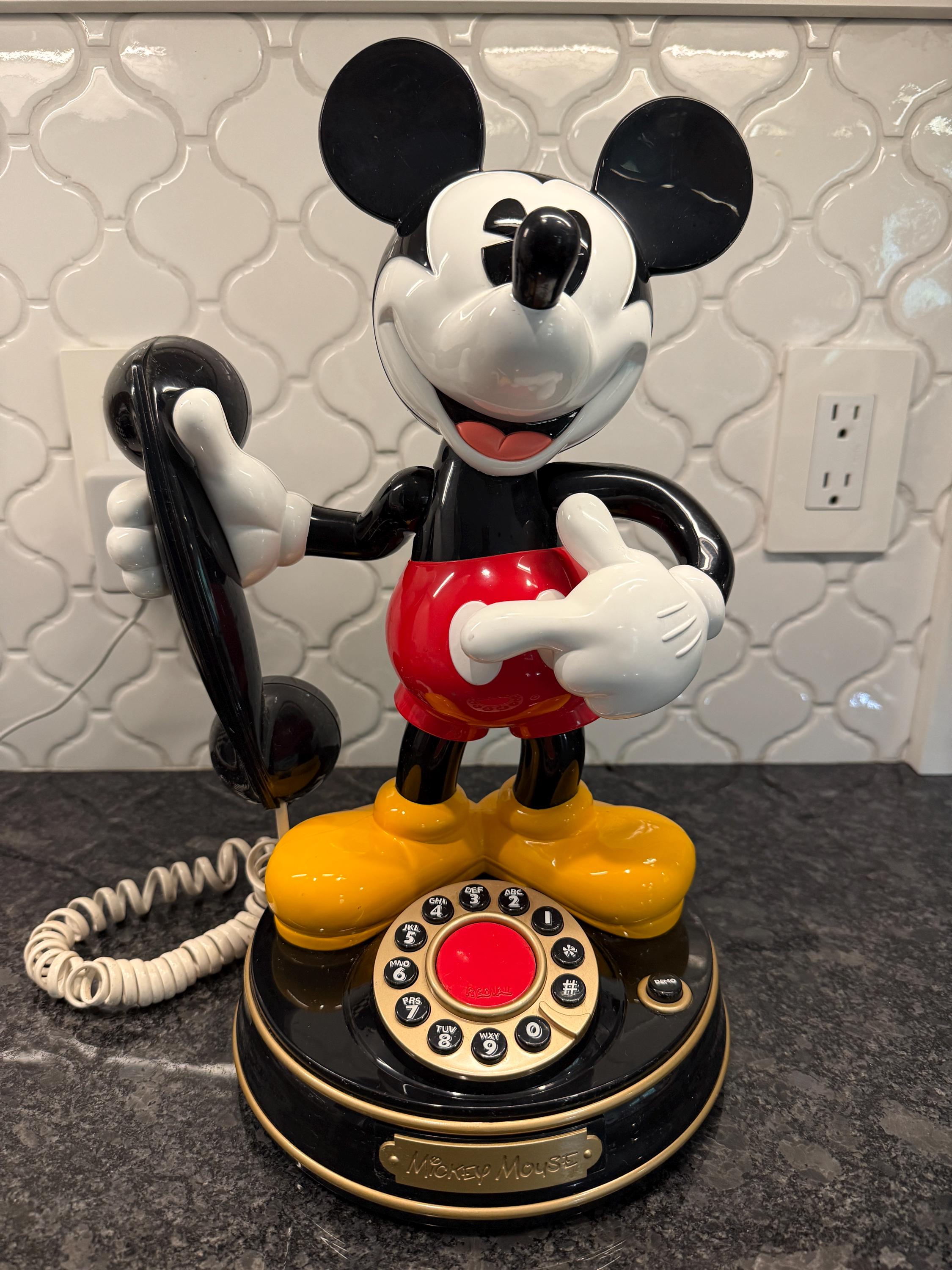 Vintage Mickey Mouse Telephone - Etsy