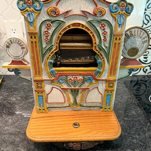 Vintage Tobin Fraley Wurlitzer Limited Edition Musical Organ box-  Wooden Handpainted 7.5lbs still works