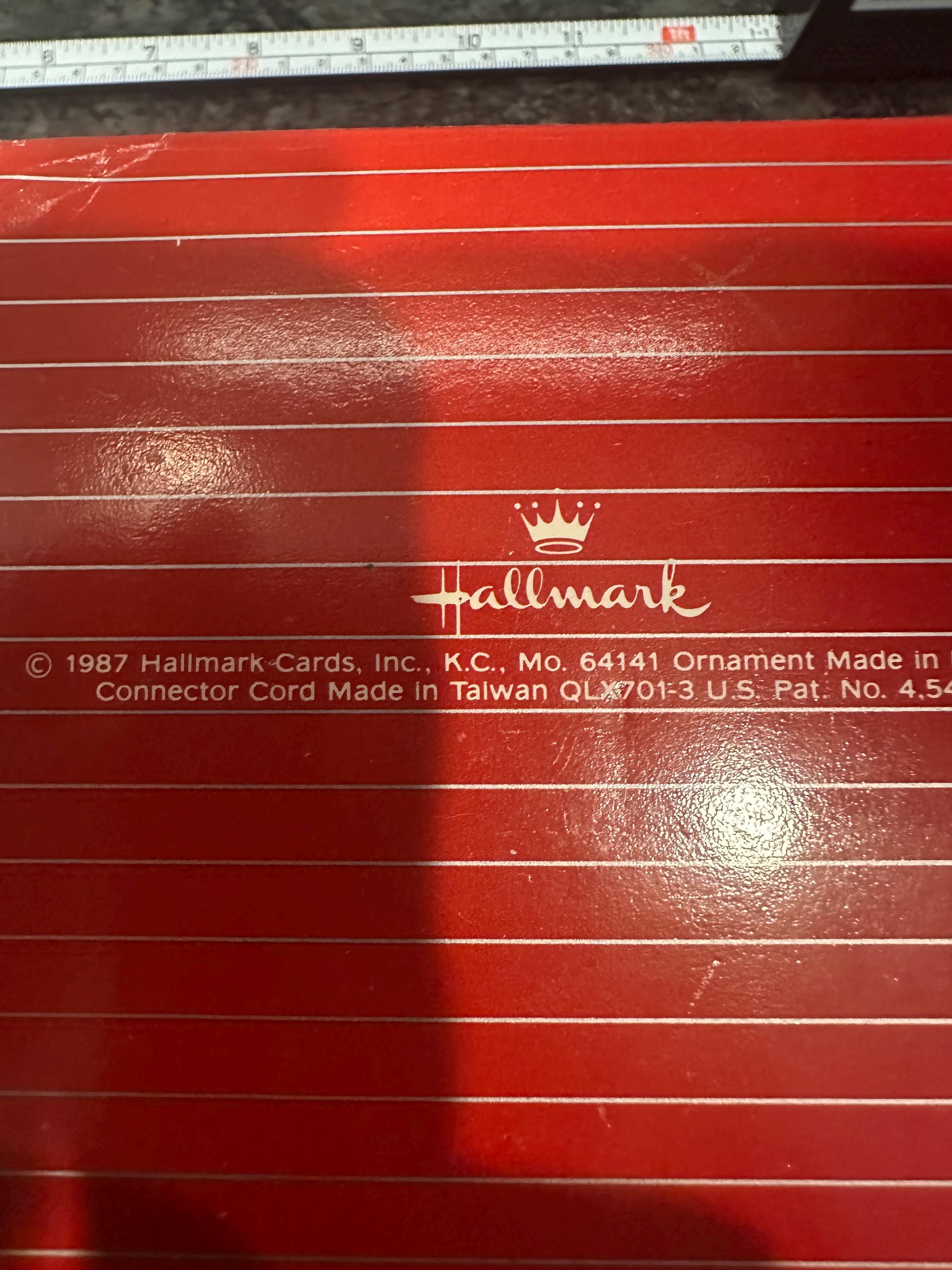 Vintage Hallmark Light & Motion 1987 Ornament - Kids Sliding