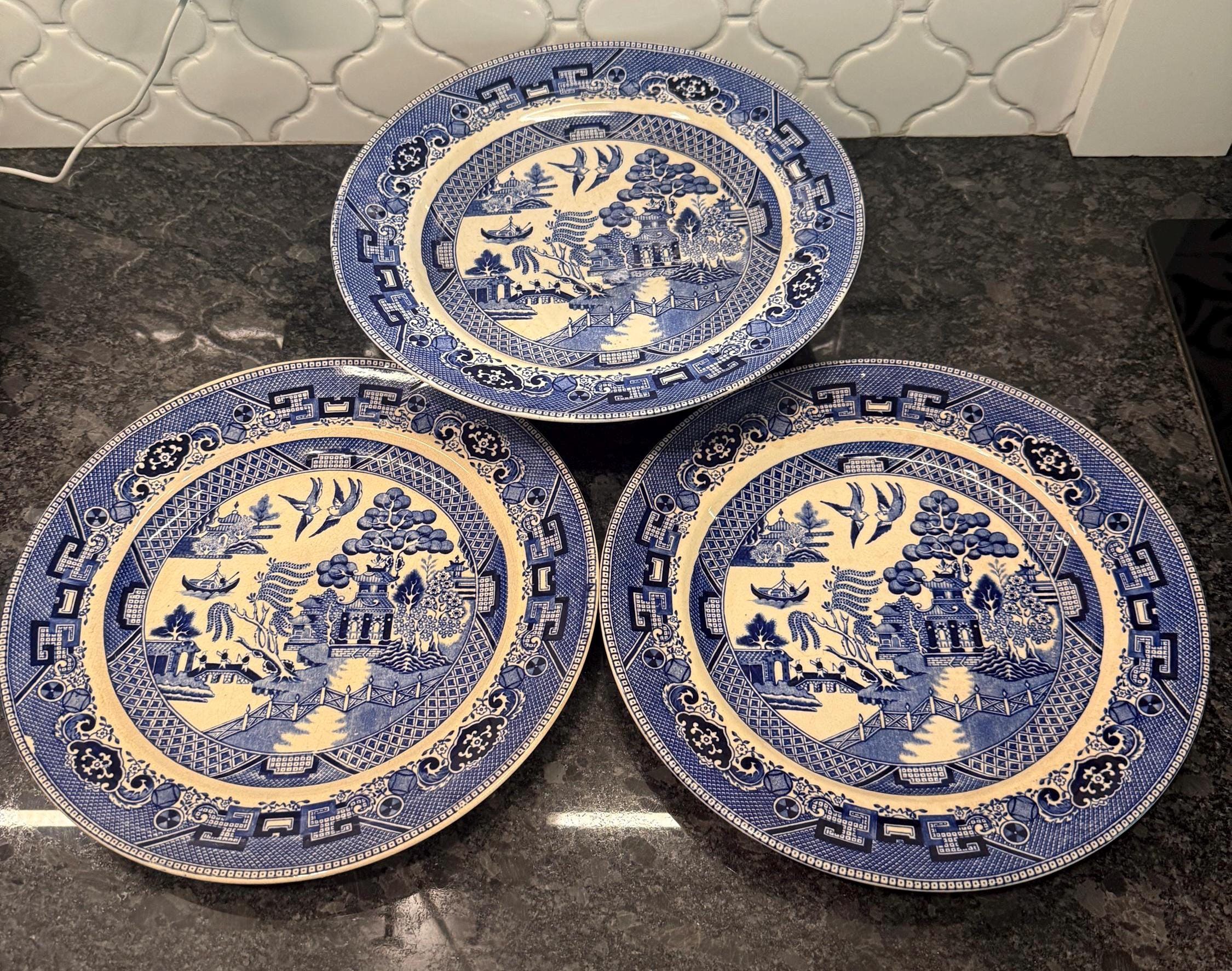 Antique Blue Willow - Etsy