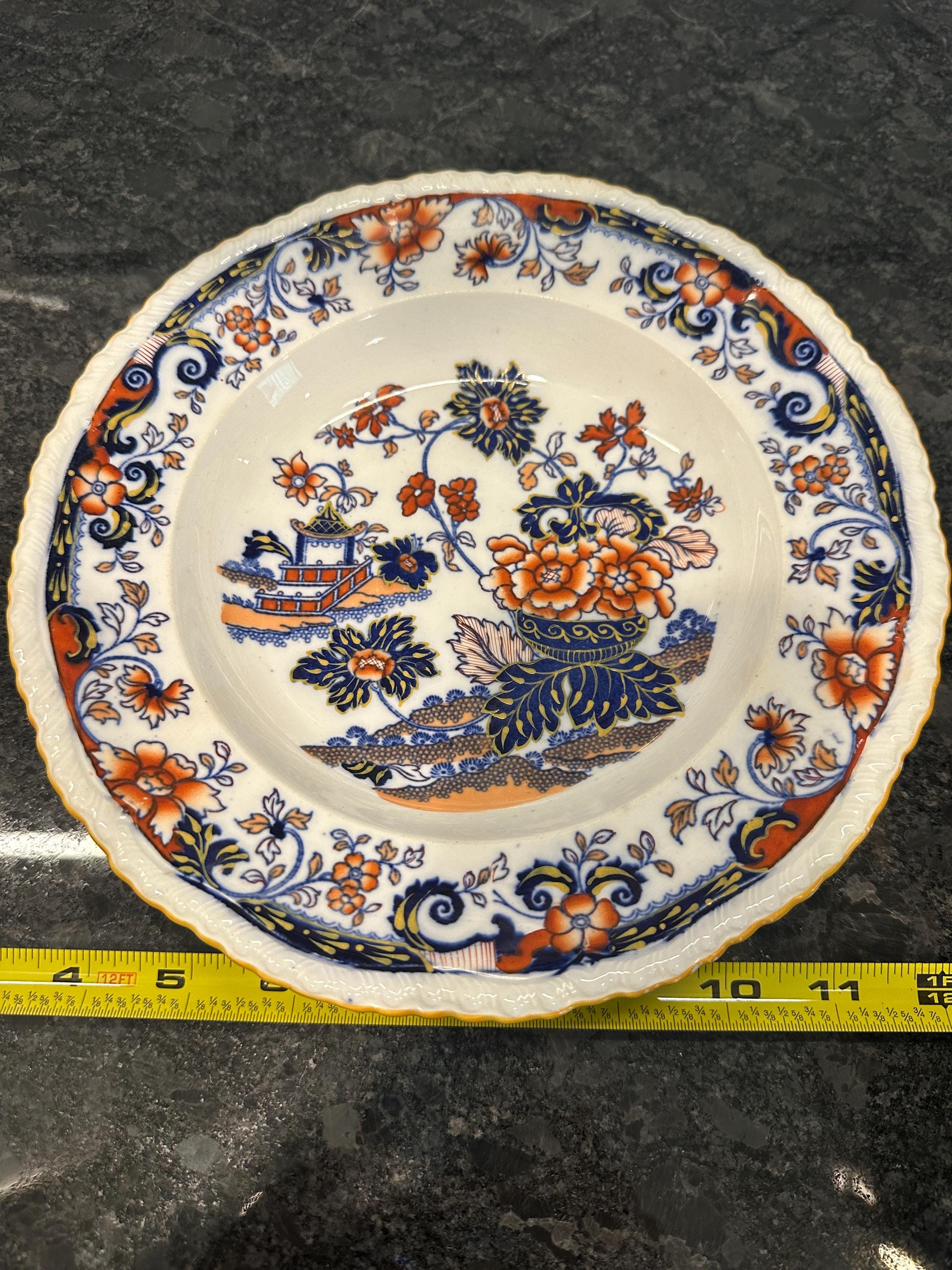 【Coalport／Minton】金彩金盛 エナメル 手描き皿 プレート「蝶」 Coalport／Minton】金彩金盛 エナメル 手描き皿 プレート「蝶」