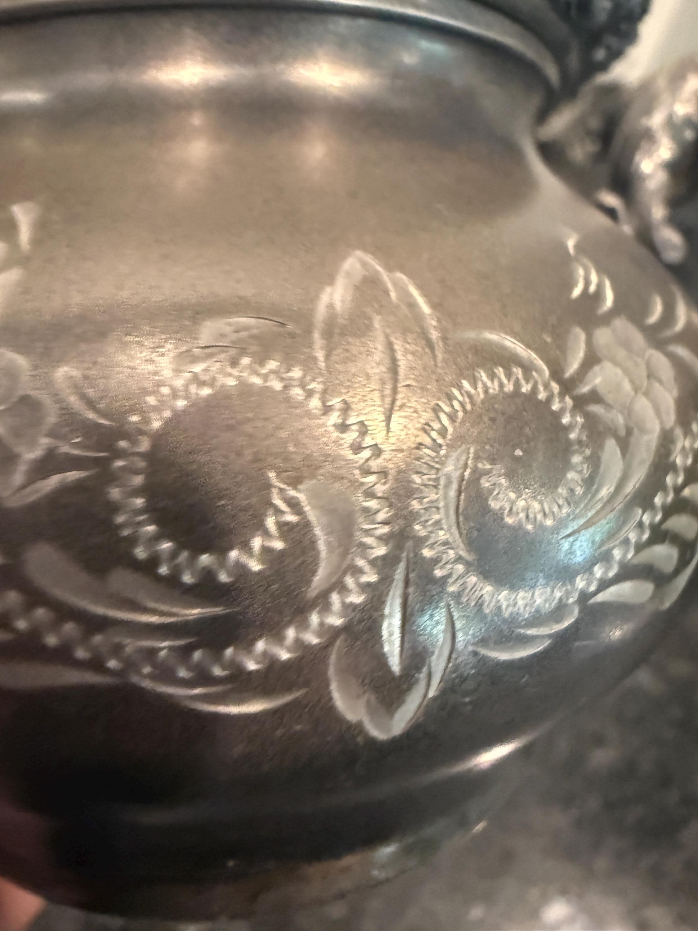 Antique 1890's Van Bergh Silver Plate Co. Quadruple Plated Tea Set