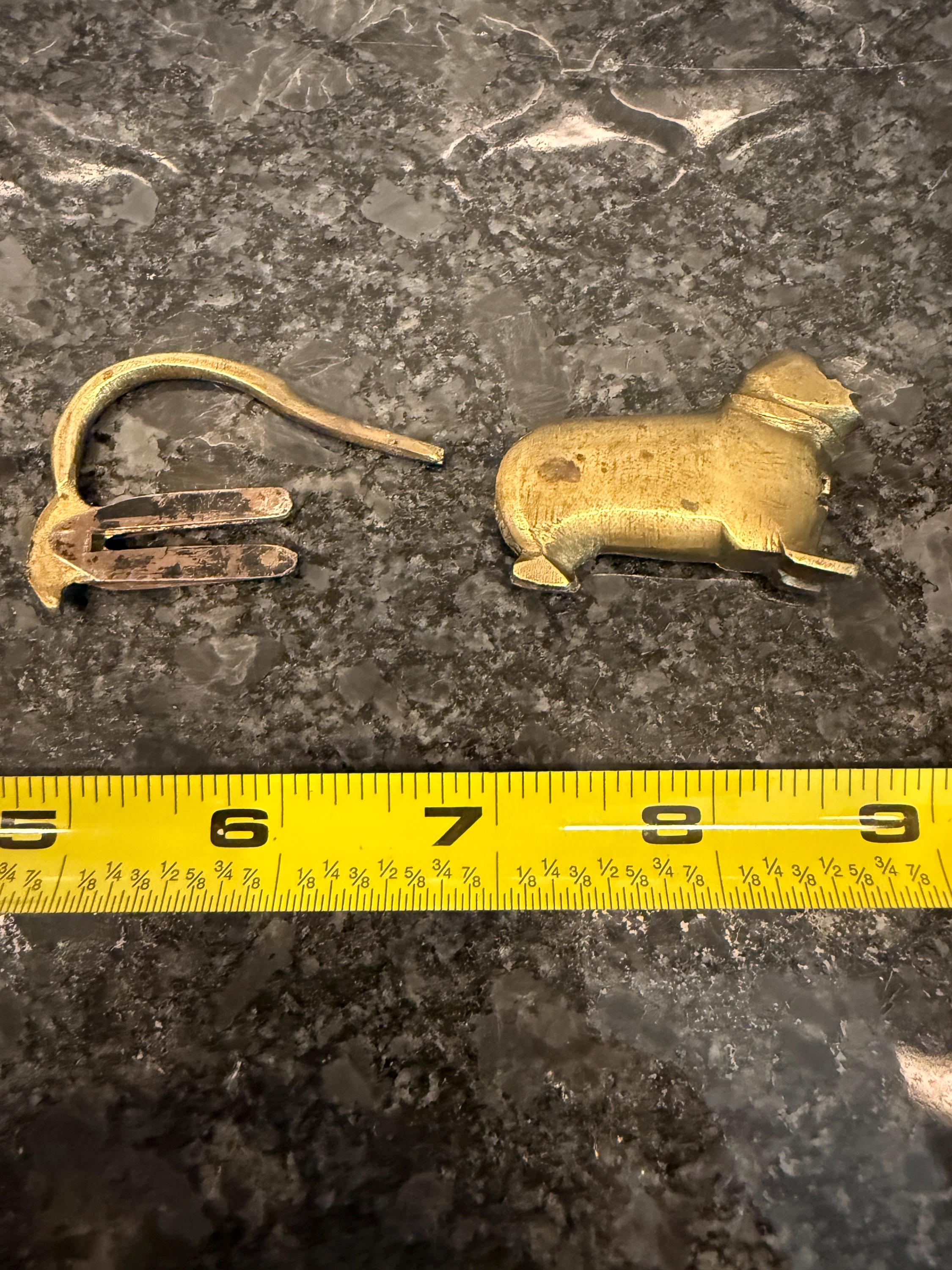 Vintage Brass Dog Animal Shaped Pad Lock - Etsy
