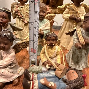 Vintage Sarah's Attic Angel Figurine Lot – Black Heritage Angels, 1990s ...