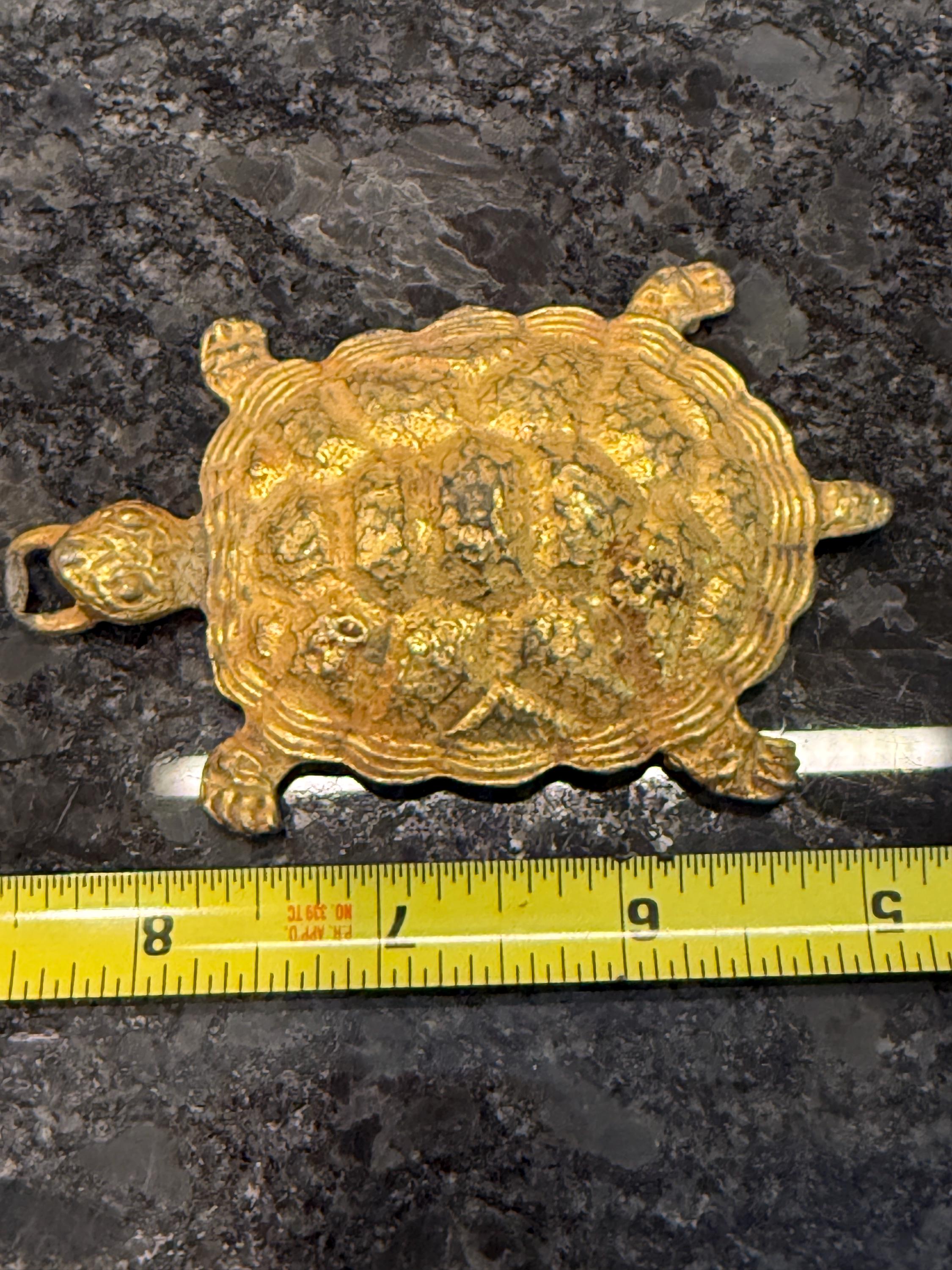 Vintage Bronze TURTLE Chain BELT Brass Turtle Belt - Etsy main image 4