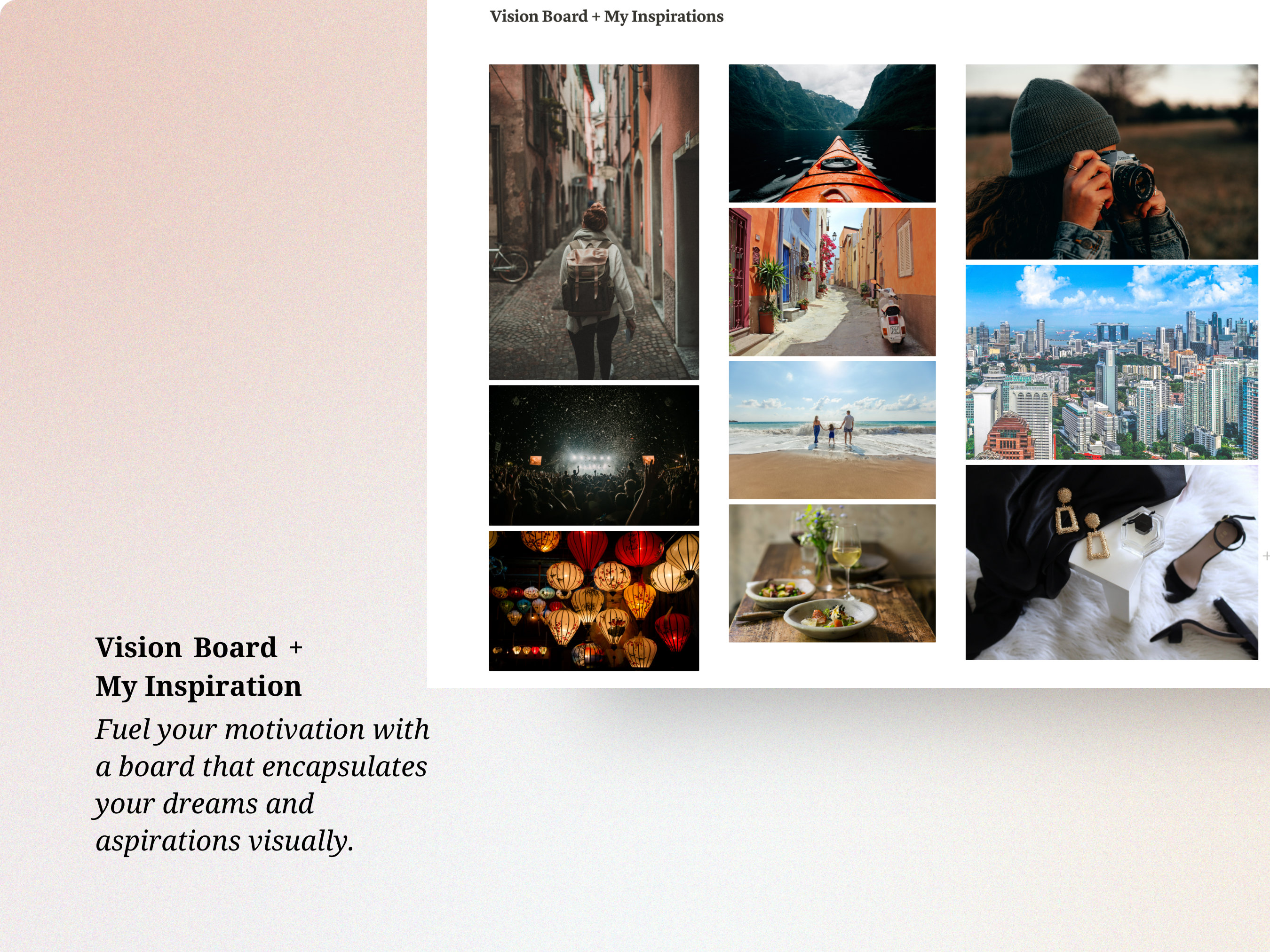 Notion Goal Planner Habit Tracker Bucket List Vision Board Notion 2024