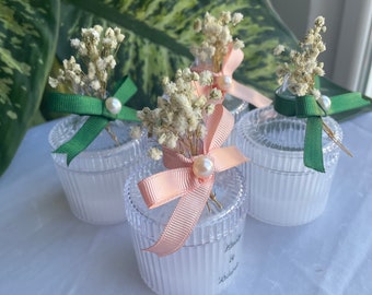 Candles Jars Favor,Wedding Favor for Guest in Bulk, Wedding Candle Favors, Bridal Shower Favors in Glass, Party Favors for your Guests