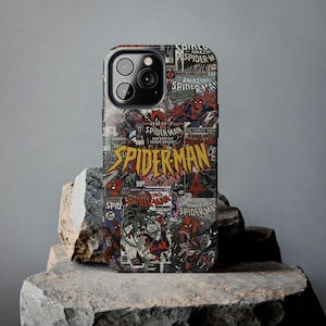 Spiderman Phone Case - Retro Hero Design | Tough Protective Cover for iPhone 16 15 14 13 12 11 XR XS Pro Max Plus Mini & Samsung S21 - S24
