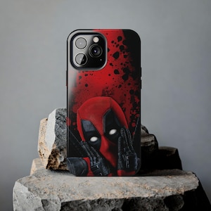 Deadpool Phone Case - Tough Protective Cover for iPhone 16 15 14 13 12 11 XR XS Pro Max Plus Mini & Samsung S21 S22 S23 S24