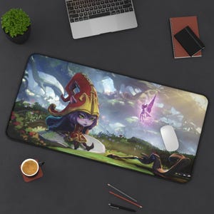 Gaming Mat, League Of Legends Desk Pad, Lulu Mouse Pad, Perfect Gift for Gamers, Desk Accessories