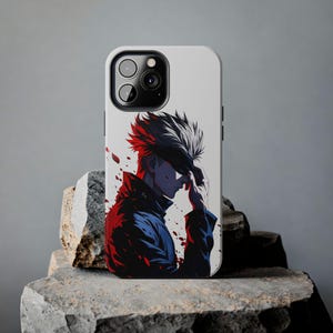 Anime Phone Case - Jujutsu Kaisen - JJK - Gojo Satoru Phone Case for iPhone 16 15 14 13 12 11 XR X XS Pro Max Plus Mini & Samsung S21/S24