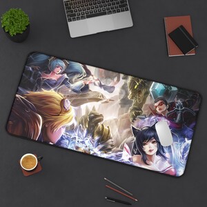 League of Legends Mousepad, Gaming Mousepad, Large Desk Pad, Gaming Accessories, Office Desk Organizer, League of Legends Merchandise