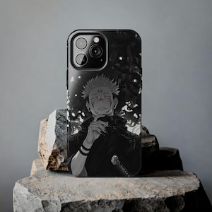 Anime Phone Case - Ryomen Sukuna Phone Case Jujutsu Kaisen Design for iPhone 16 15 14 13 12 11 XR X XS Pro Max & Samsung S21 - S24