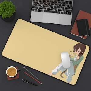 Anime Desk Mat, Anime Design, Large Mouse Pad, Office Decor, Gift for Anime Fan, Gaming Desk Accessory