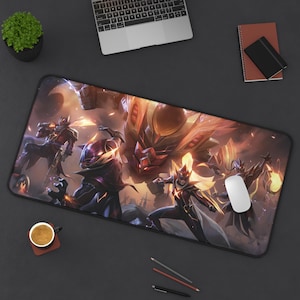 League Of Legends Desk Mat, Gaming Mousepad, Thresh Mousepad, Malphite Desk Mat - Custom Gamer Desk Accessories, Large Desk Pad, Office Work