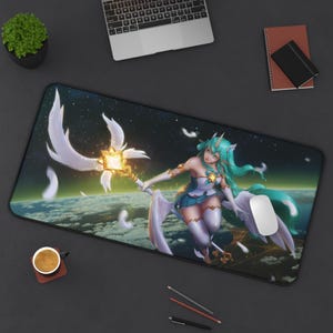 League of Legends Soraka Desk Mat, Gaming Mouse Pad, Computer Desk Accessory, Office Desk Decor, Desk Pad for Gamers, Perfect Gift, Soraka