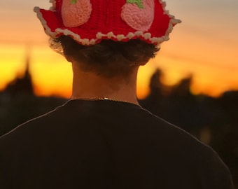 Strawberry Bucket Hat