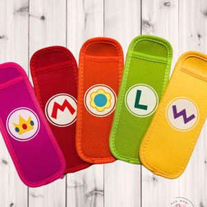 Super Character Popsicle Holder | Personalized Party Favor | Ice Pop Sleeve | Kids Party Favor