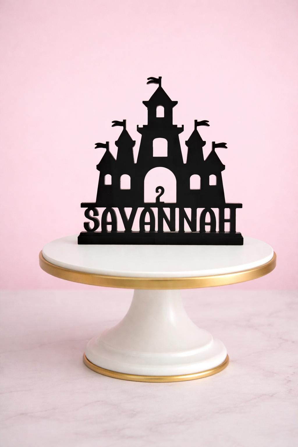 Princess Castle Cake Topper Birthday Party Decoration Girls Fairytale ...