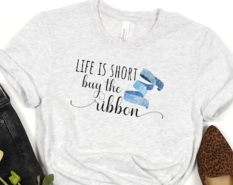 Wreath-maker shirt, Life is short tshirt, Crafter tshirt, DIY t-shirt, Gift for Crafter, Florist shirt, Wreath business owner tee