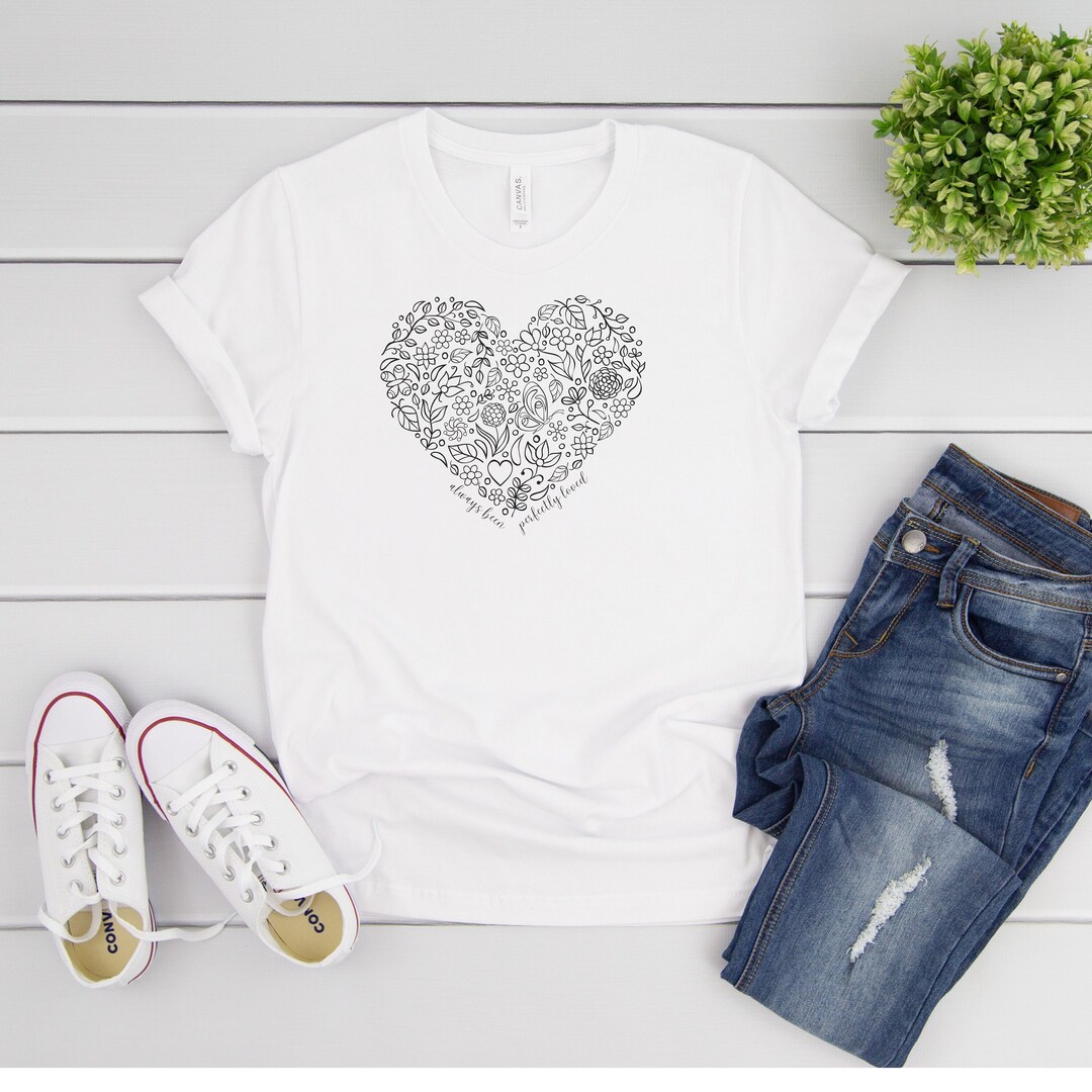 Hearts Black and White tshirt