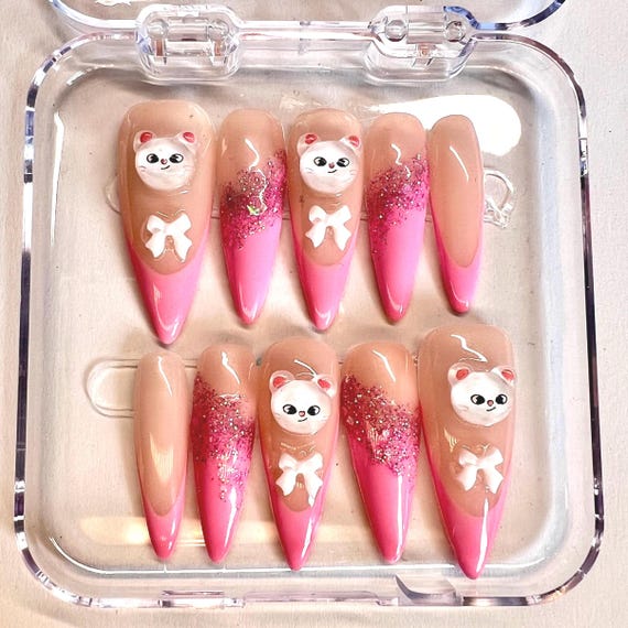 Stray Kids Jiniret Press on Nails - Skzoo Skz Hyunjin Nails - Etsy