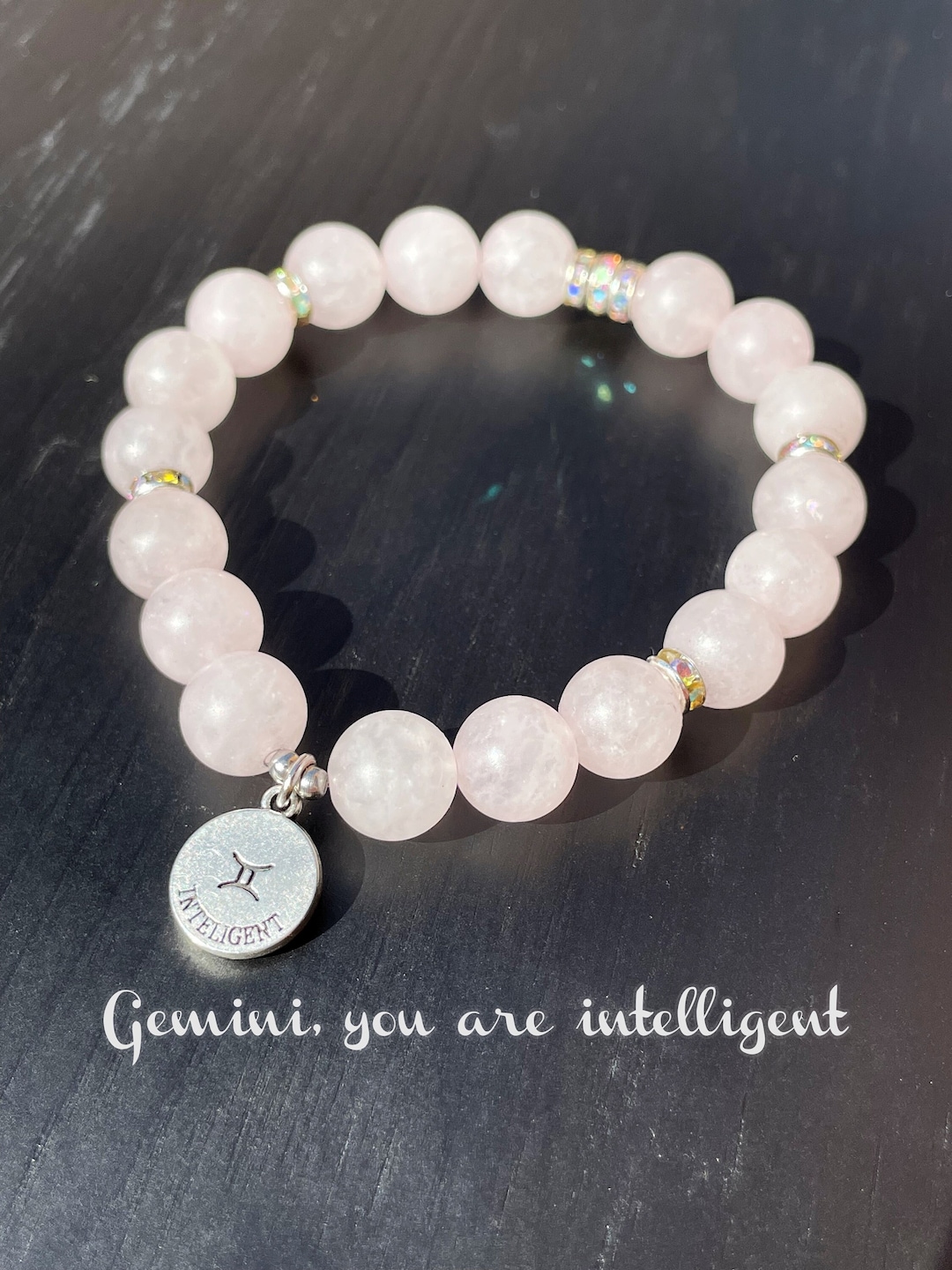 Gemini Charm Bracelet Women's Gemini Stretch Bracelet Etsy